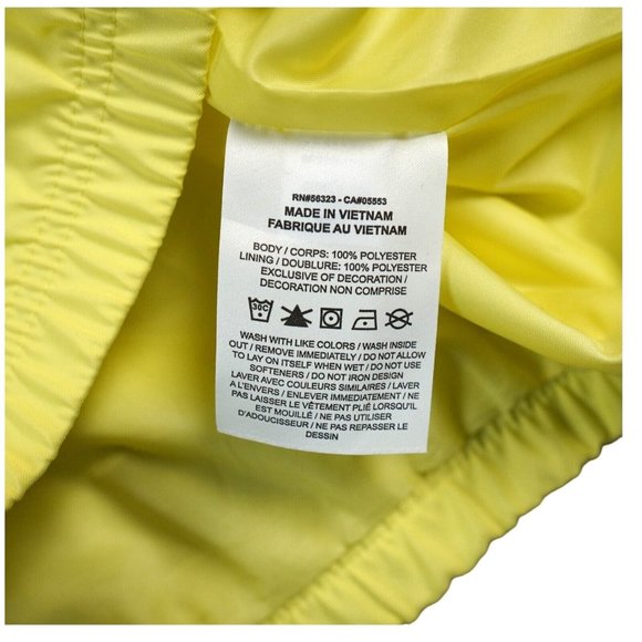 Nike Jacket Womens Large‎ Yellow Heritage Woven Polyester Colorblock Vintage - Picture 9 of 10
